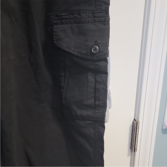 AE Black Stovepipe Cargo Pants - Picture 3 of 6